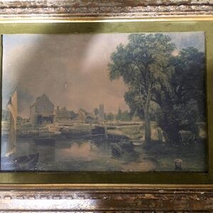 Antique DunhamLock Painting